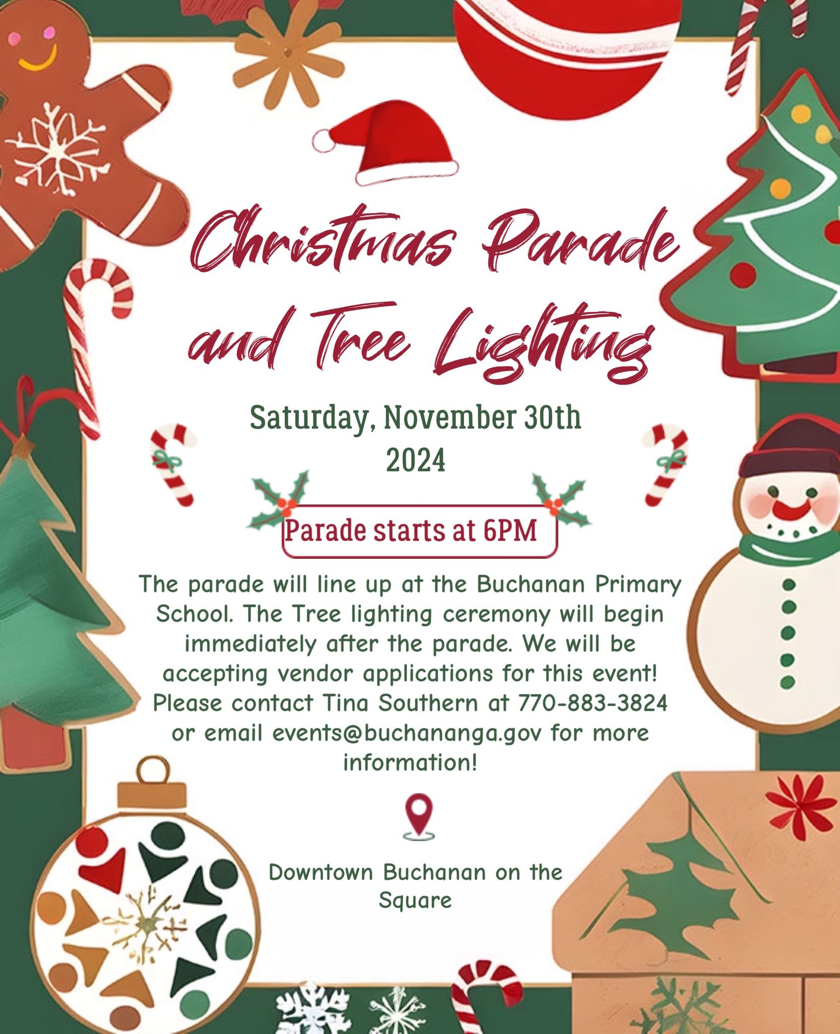 Buchanan Christmas Parade and tree lighting Gradick Communications