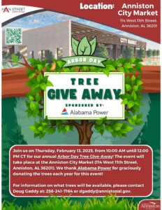 Arbor Day Tree Giveaway Anniston