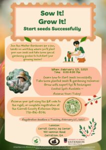 Sow it! Grow it! Seed starting workshop