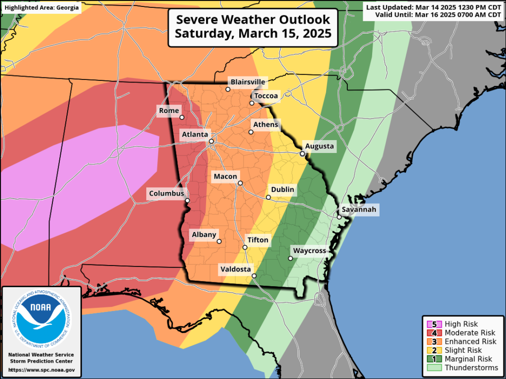 UPDATE: Significant Severe Weather Outbreak Expected Saturday into Sunday