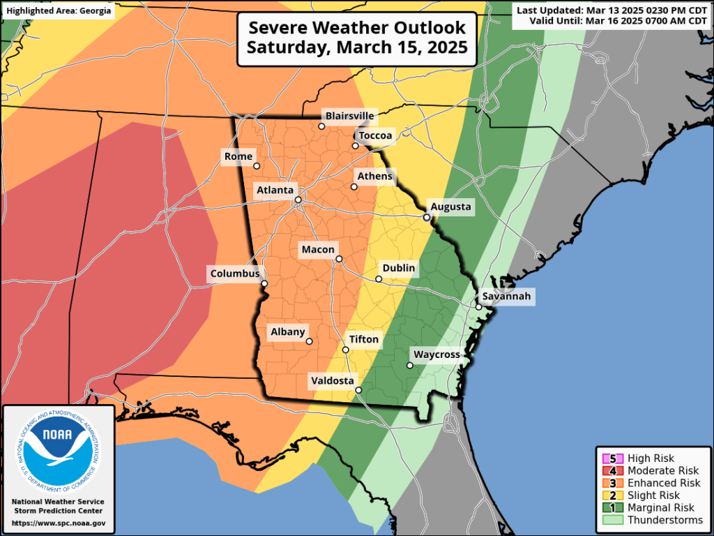 Severe Weather Possible Saturday Evening Through Sunday Morning