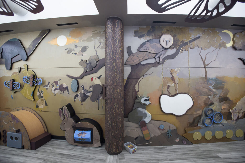 Creative collaboration delivers new mural experience for UWG’s youngest Wolves Creative collaboration delivers new mural experience for UWG’s youngest Wolves